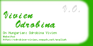 vivien odrobina business card